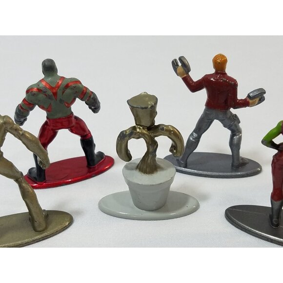Marvel Nano Metalfigs Guardians of the Galaxy figures lot of 7 Groot Drax Star - Picture 7 of 10